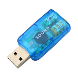 Звуковая плата Dynamode USB 6(5.1) blue (USB-SOUNDCARD2.0 blue) фото 2