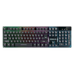 Клавіатура REAL-EL 8700 Gaming Backlit, black фото 1