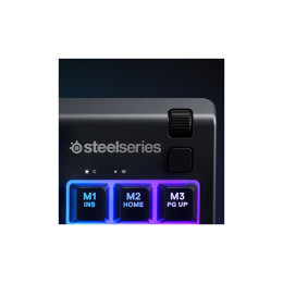Клавиатура SteelSeries Apex 3 TKL UA USB Black (SS64831) фото 2