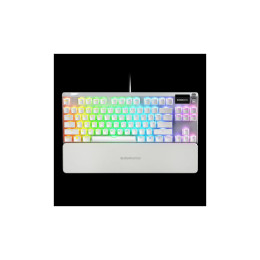 Клавиатура SteelSeries Apex 7 Ghost TKL UA USB White (SS64656) фото 1