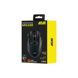 Мишка 2E MG320 RGB USB Black (2E-MG320UB) фото 2