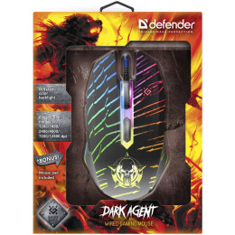 Мишка Defender Dark Agent GM-590L USB Black (52590) фото 2