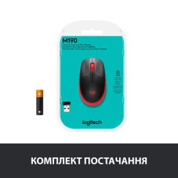 Мишка Logitech M190 Red (910-005908) фото 2