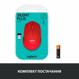 Мишка Logitech M330 Silent plus Red (910-004911) фото 2