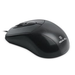 Мишка REAL-EL RM-207, USB, black фото 2