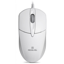 Мышка REAL-EL RM-211, USB, white фото 2