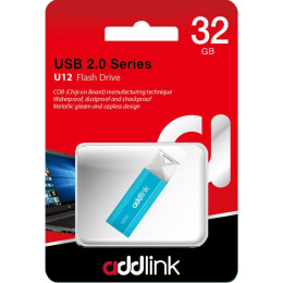 USB флеш накопичувач AddLink 32GB U12 Aqua USB 2.0 (ad32GBU12A2) фото 2