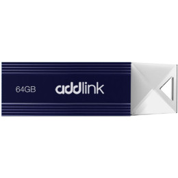 USB флеш накопичувач AddLink 64GB U12 Dark Blue USB 2.0 (ad64GBU12D2) фото 1