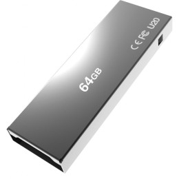 USB флеш накопитель AddLink 64GB U20 Titanium USB 2.0 (ad64GBU20T2) фото 2