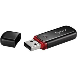 USB флеш накопичувач Apacer 64GB AH333 Black USB 2.0 (AP64GAH333B-1) фото 2