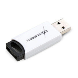 USB флеш накопитель eXceleram 64GB H2 Series White/Black USB 2.0 (EXU2H2W64) фото 2