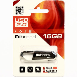 USB флеш накопитель Mibrand 16GB Aligator Black USB 2.0 (MI2.0/AL16U7B) фото 2