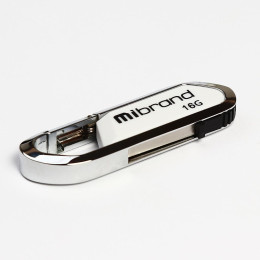 USB флеш накопичувач Mibrand 16GB Aligator White USB 2.0 (MI2.0/AL16U7W) фото 1