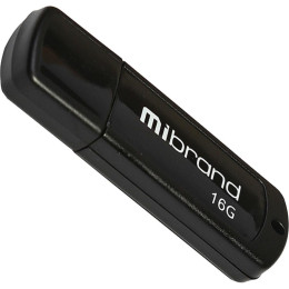 USB флеш накопитель Mibrand 16GB Grizzly Black USB 2.0 (MI2.0/GR16P3B) фото 1