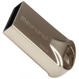 USB флеш накопичувач Mibrand 16GB Hawk Silver USB 2.0 (MI2.0/HA16M1S) фото 1