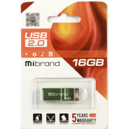 USB флеш накопитель Mibrand 16GB Сhameleon Light Green USB 2.0 (MI2.0/CH16U6LG) фото 2