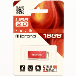 USB флеш накопитель Mibrand 16GB Сhameleon Red USB 2.0 (MI2.0/CH16U6R) фото 2