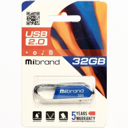 USB флеш накопитель Mibrand 32GB Aligator Blue USB 2.0 (MI2.0/AL32U7U) фото 2