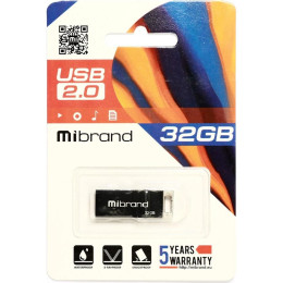 USB флеш накопитель Mibrand 32GB Сhameleon Black USB 2.0 (MI2.0/CH32U6B) фото 2