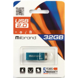 USB флеш накопичувач Mibrand 32GB Сhameleon Light Blue USB 2.0 (MI2.0/CH32U6LU) фото 2