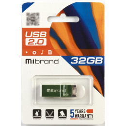 USB флеш накопичувач Mibrand 32GB Сhameleon Light Green USB 2.0 (MI2.0/CH32U6LG) фото 2