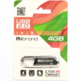 USB флеш накопитель Mibrand 4GB Aligator Grey USB 2.0 (MI2.0/AL4U7G) фото 2