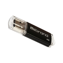 USB флеш накопитель Mibrand 4GB Cougar Black USB 2.0 (MI2.0/CU4P1B) фото 1