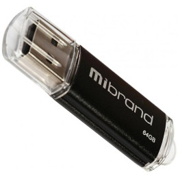 USB флеш накопичувач Mibrand 64GB Cougar Black USB 2.0 (MI2.0/CU64P1B) фото 1