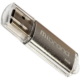 USB флеш накопичувач Mibrand 64GB Cougar Silver USB 2.0 (MI2.0/CU64P1S) фото 1