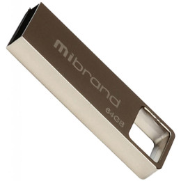 USB флеш накопичувач Mibrand 64GB Shark Silver USB 2.0 (MI2.0/SH64U4S) фото 1