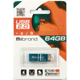 USB флеш накопичувач Mibrand 64GB Сhameleon Light Blue USB 2.0 (MI2.0/CH64U6LU) фото 2