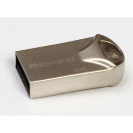 USB флеш накопитель Mibrand 8GB Hawk Silver USB 2.0 (MI2.0/HA8M1S) фото 1