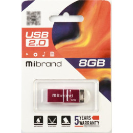USB флеш накопитель Mibrand 8GB Сhameleon Pink USB 2.0 (MI2.0/CH8U6P) фото 2