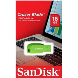 USB флеш накопичувач SanDisk 16GB Cruzer Blade Green USB 2.0 (SDCZ50C-016G-B35GE) фото 2