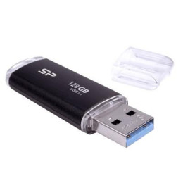 USB флеш накопичувач Silicon Power 128GB Blaze B02 Black USB 3.0 (SP128GBUF3B02V1K) фото 2