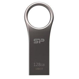 USB флеш накопичувач Silicon Power 128GB Jewel J80 Titanium USB 3.0 (SP128GBUF3J80V1T) фото 1