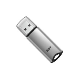 USB флеш накопичувач Silicon Power 64 GB Silicon M02 Aluminum Silver USB 3.2 (SP064GBUF3M02V1S) фото 1