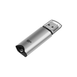 USB флеш накопичувач Silicon Power 64 GB Silicon M02 Aluminum Silver USB 3.2 (SP064GBUF3M02V1S) фото 2