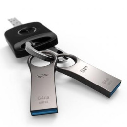 USB флеш накопичувач Silicon Power 64GB Jewel J80 Titanium USB 3.0 (SP064GBUF3J80V1T) фото 2