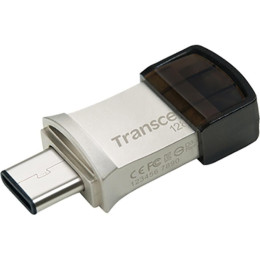 USB флеш накопичувач Transcend 128GB JetFlash 890 Silver USB 3.1/Type-C (TS128GJF890S) фото 2