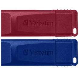 USB флеш накопитель Verbatim 2x32GB Store'n'Go Slider Red/Blue USB 2.0 (49327) фото 1