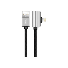 Дата кабель NB46 2in1 USB - Lightning + Lightning Audio 2.4А 1.0m Silver XoKo (XO-NB46) фото 1