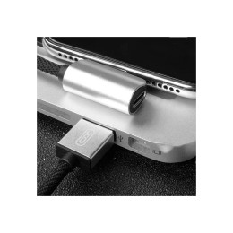 Дата кабель NB46 2in1 USB - Lightning + Lightning Audio 2.4А 1.0m Silver XoKo (XO-NB46) фото 2