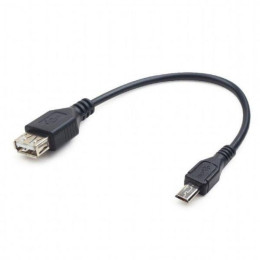 Дата кабель OTG USB 2.0 AF to Micro 5P 0.15m Cablexpert (A-OTG-AFBM-03) фото 1