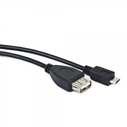 Дата кабель OTG USB 2.0 AF to Micro 5P 0.15m Maxxter (U-AFM-OTG) фото 2