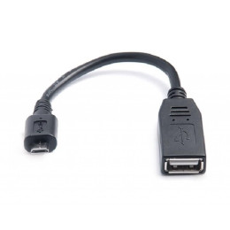 Дата кабель OTG USB 2.0 AF to Micro 5P 0.1m REAL-EL (EL123500014) фото 2