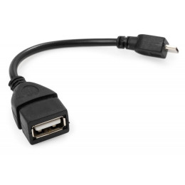 Дата кабель OTG USB 2.0 AF to Micro 5P Vinga (VCPDCOTGMBK) фото 2