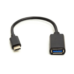 Дата кабель OTG USB 2.0 AF to Type-C 0.1m PowerPlant (CA911837) фото 1