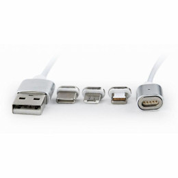 Дата кабель USB 2.0 AM to Lightning/Micro/Type-C 1.0m Cablexpert (CC-USB2-AMLM31-1M) фото 2