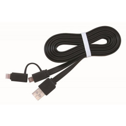 Дата кабель USB 2.0 AM to Lightning + Micro 5P 1.0m Cablexpert (CC-USB2-AMLM2-1M) фото 1